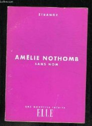 AMELIE NOTHOMB - Sans nom