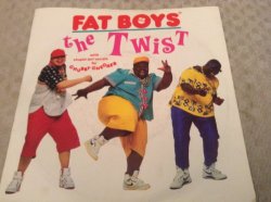 Fat Boys - Fat Boys The Twist Yo Twist 7" Urban URB20 EX/EX 1988 picture sleeve, with stupid def vocals by Chubby Checker