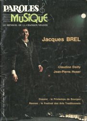 CLAUDINE DAILLY - PAROLES ET MUSIQUE N°21 JUILLET - AOUT 1982. Dossier Jacques Brel 37 pages