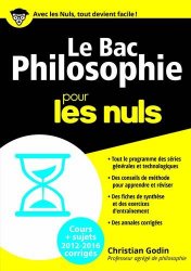 Christian GODIN - Le Bac Philosophie 2016 pour les Nuls