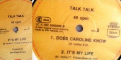 Talk Talk - LIQUID PEOPLE VS TALK TLAK - ITS MY LIFE - [12"]